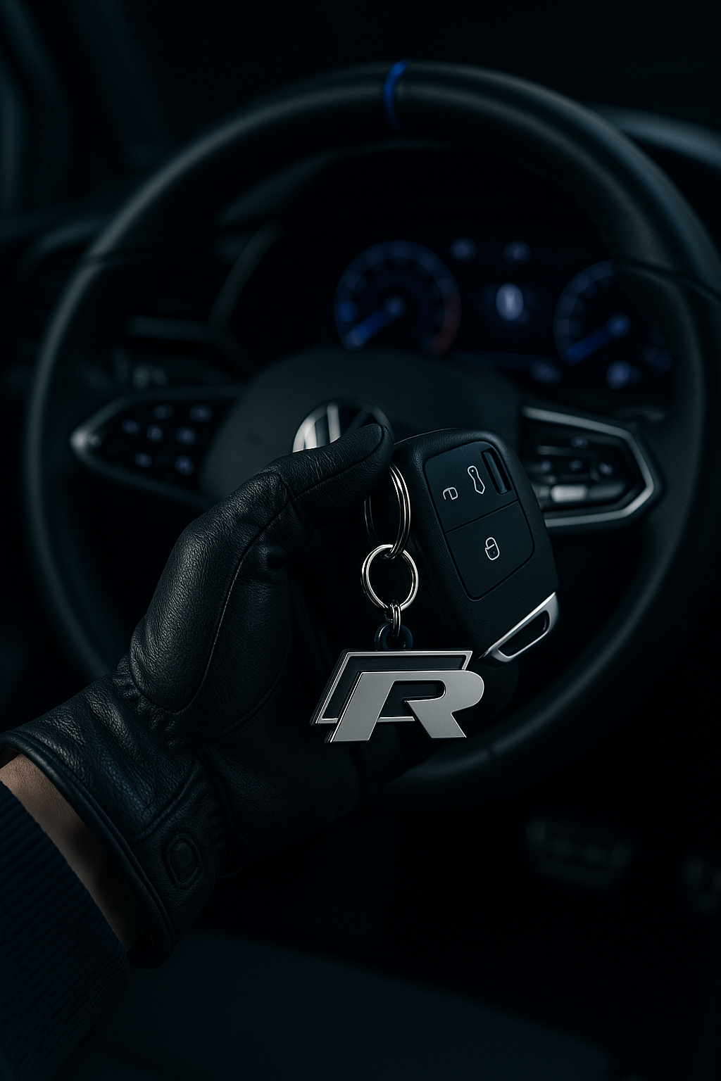 Llavero Volkswagen R | Logo Deportivo Estilo Elegante