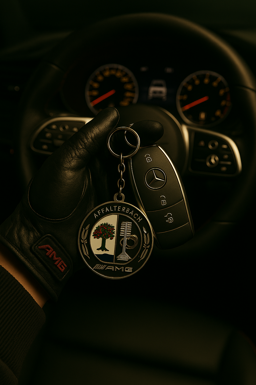 Llavero Mercedes-AMG | Logo Clásico Affalterbach Estilo Deportivo