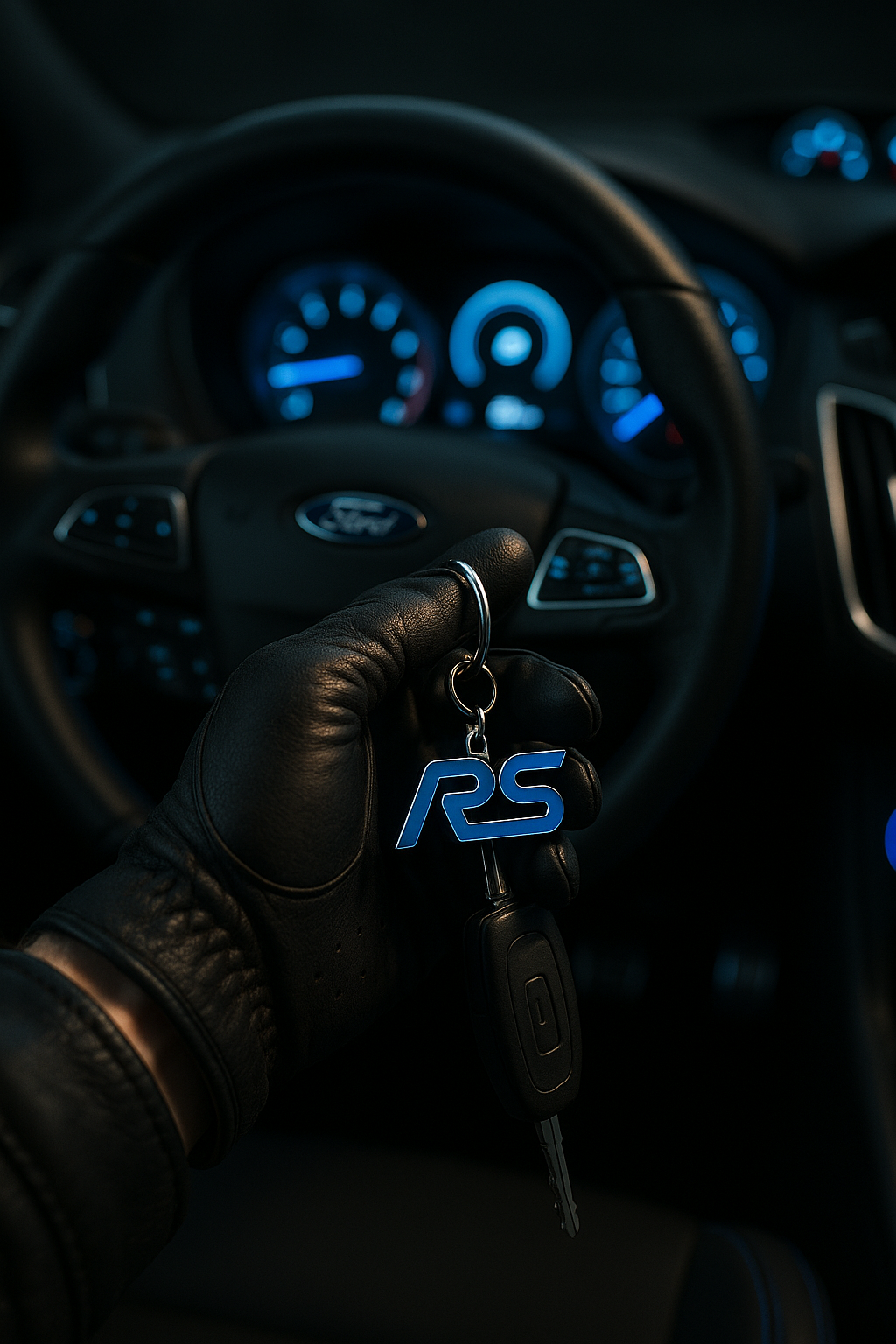 Llavero Ford RS | Logo Deportivo Estilo Racing