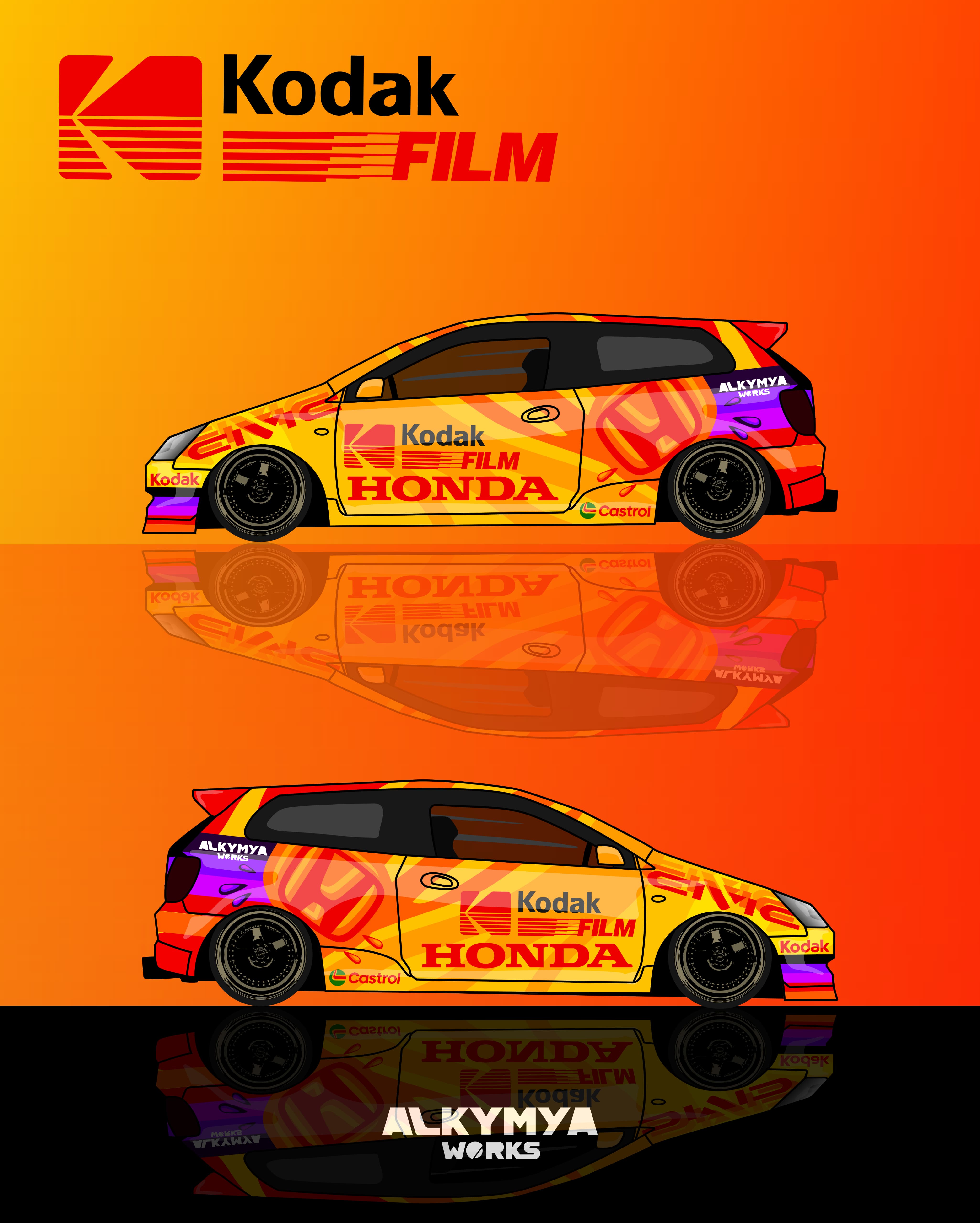 POSTER HONDA KODAK