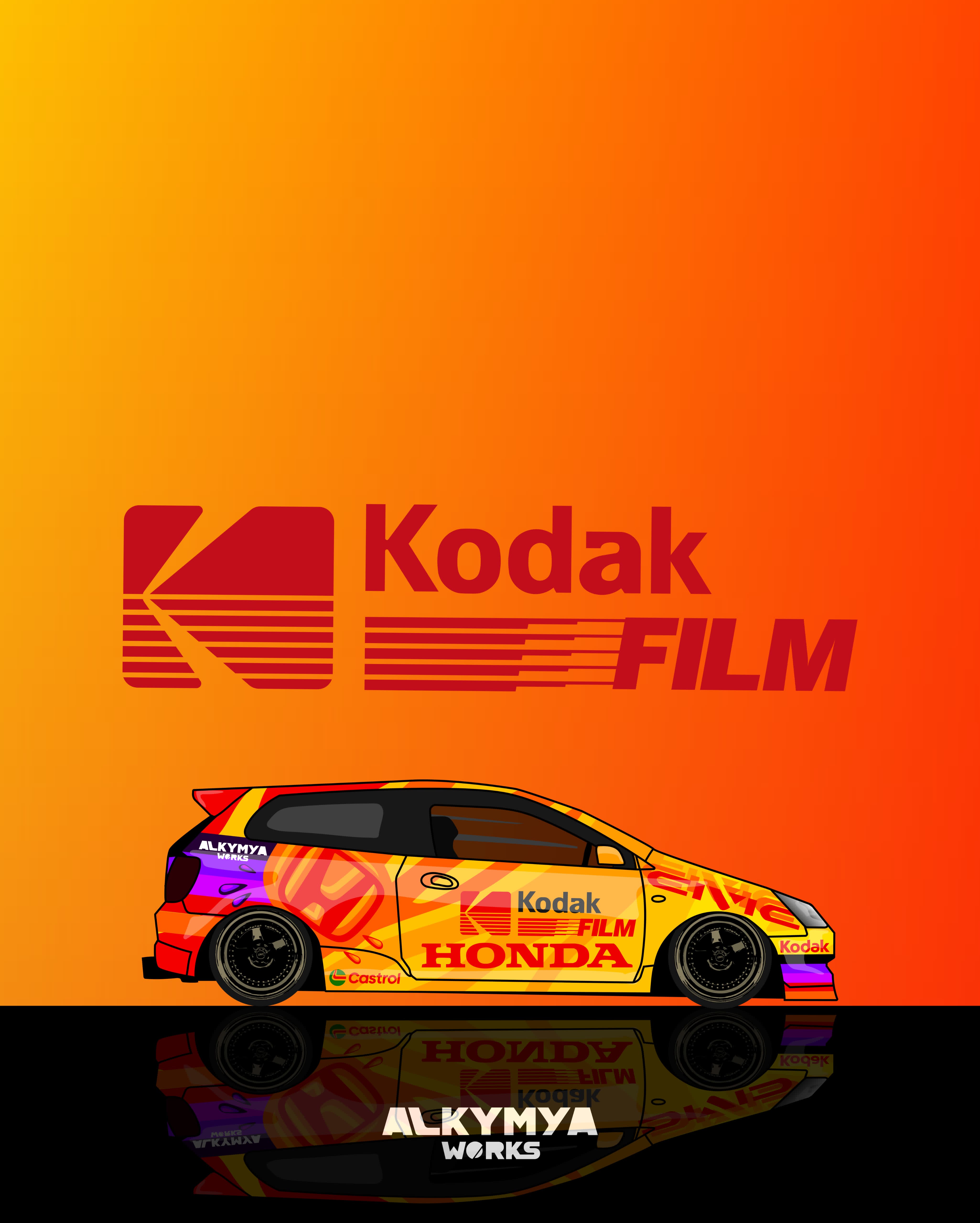 POSTER HONDA KODAK