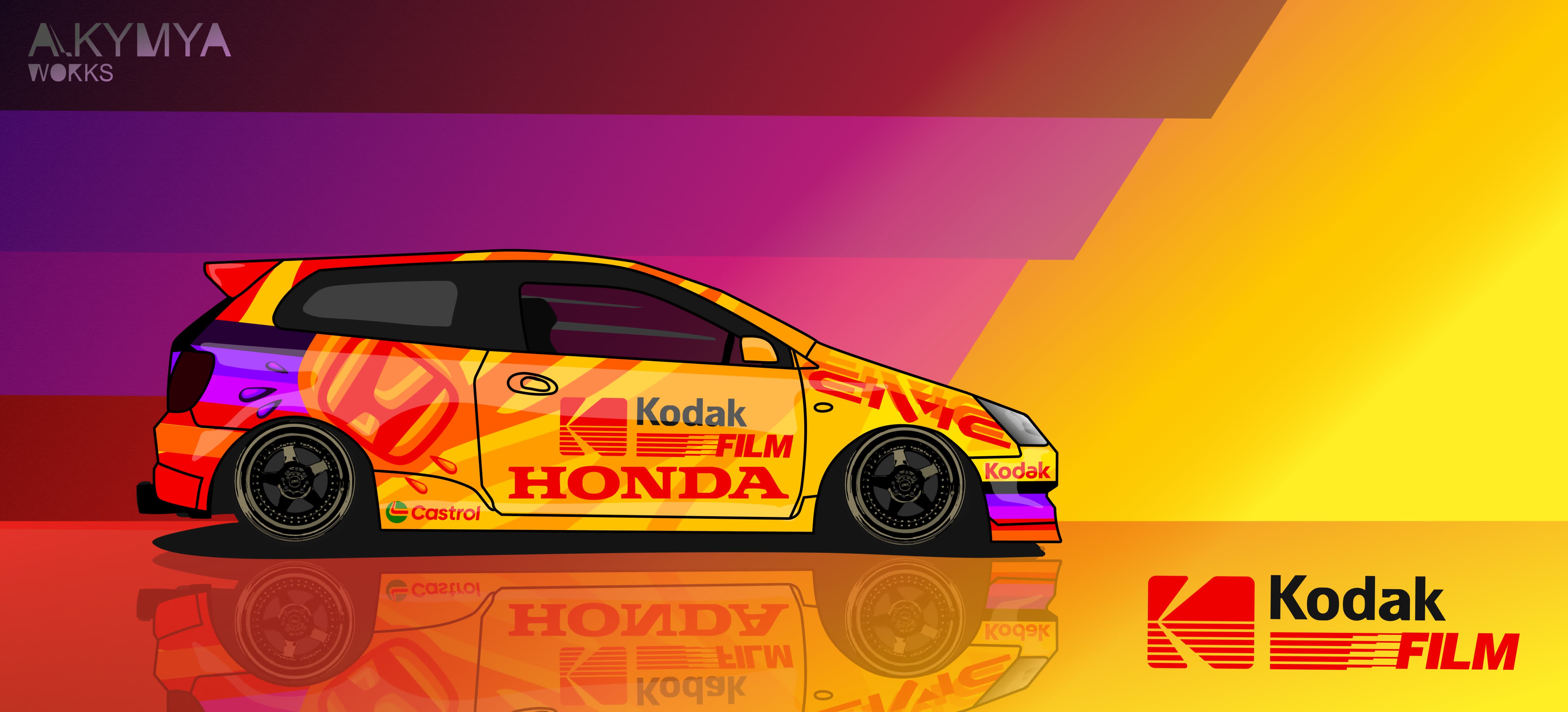 POSTER HONDA KODAK