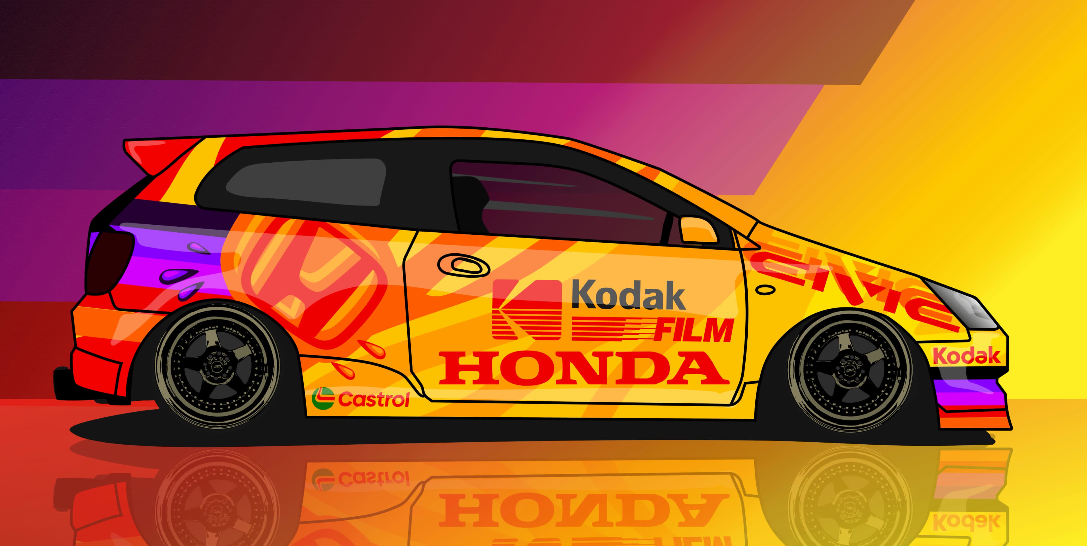 POSTER HONDA KODAK