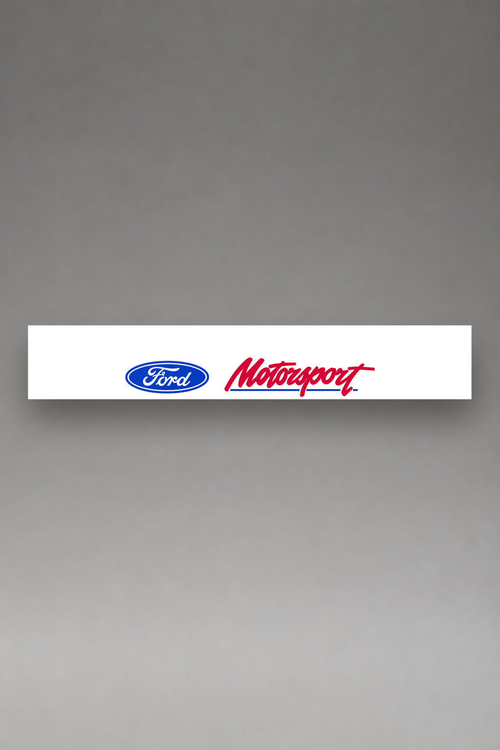 Parasol de vinilo Ford Motorsport · Lettering Cosworth, la tira entera de 150 x 25 cm vista de frente, de MOA-Grafics.