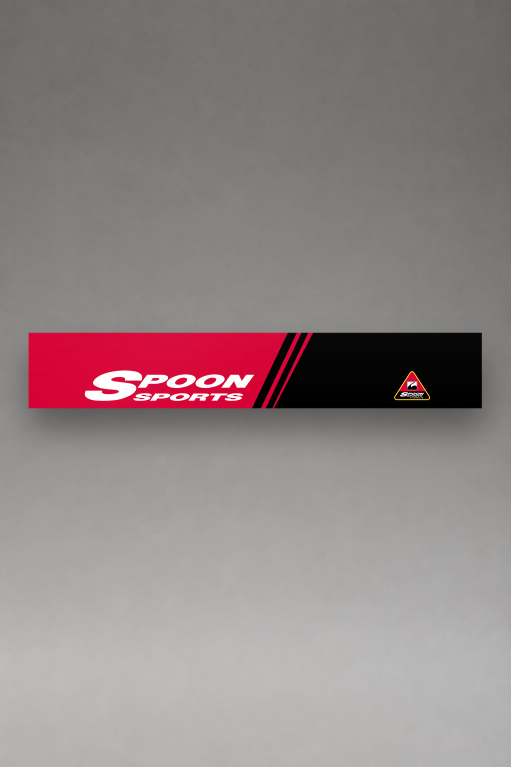 Parasol de vinilo Honda · Franjas Spoon, la tira entera de 150 x 25 cm vista de frente, de MOA-Grafics.