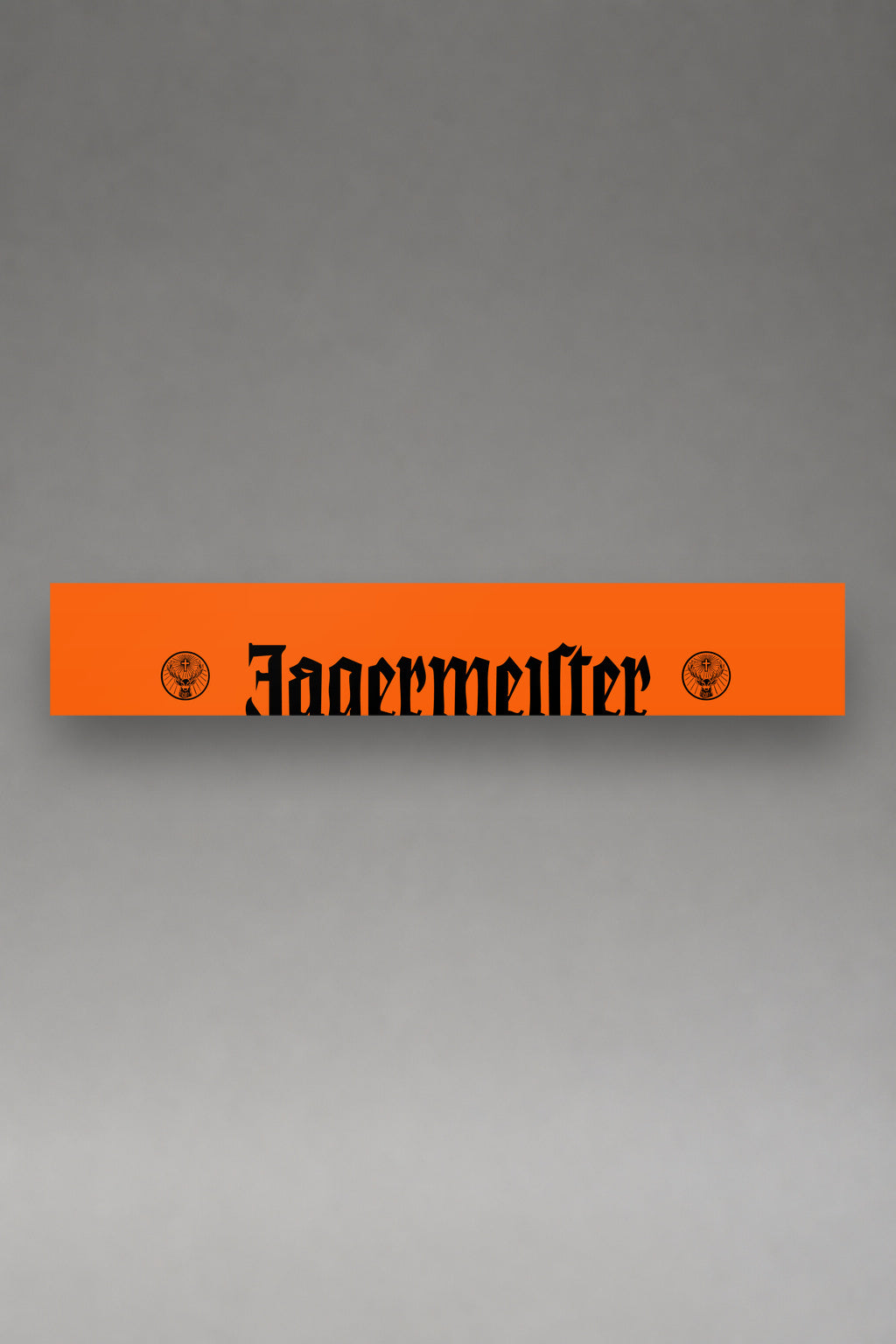 Parasol de vinilo Jägermeister · Anatomía del Naranja, la tira entera de 150 x 25 cm vista de frente, de MOA-Grafics.