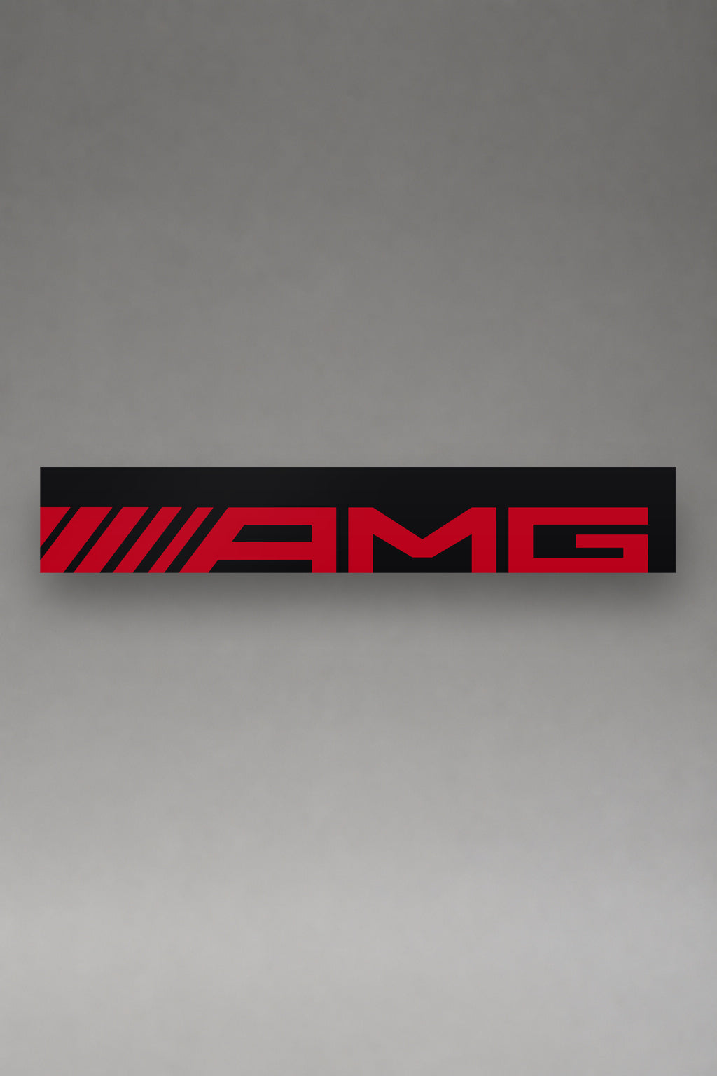 Parasol de vinilo Mercedes-AMG · Lettering Minimalista Limpio, la tira entera de 150 x 25 cm vista de frente, de MOA-Grafics.