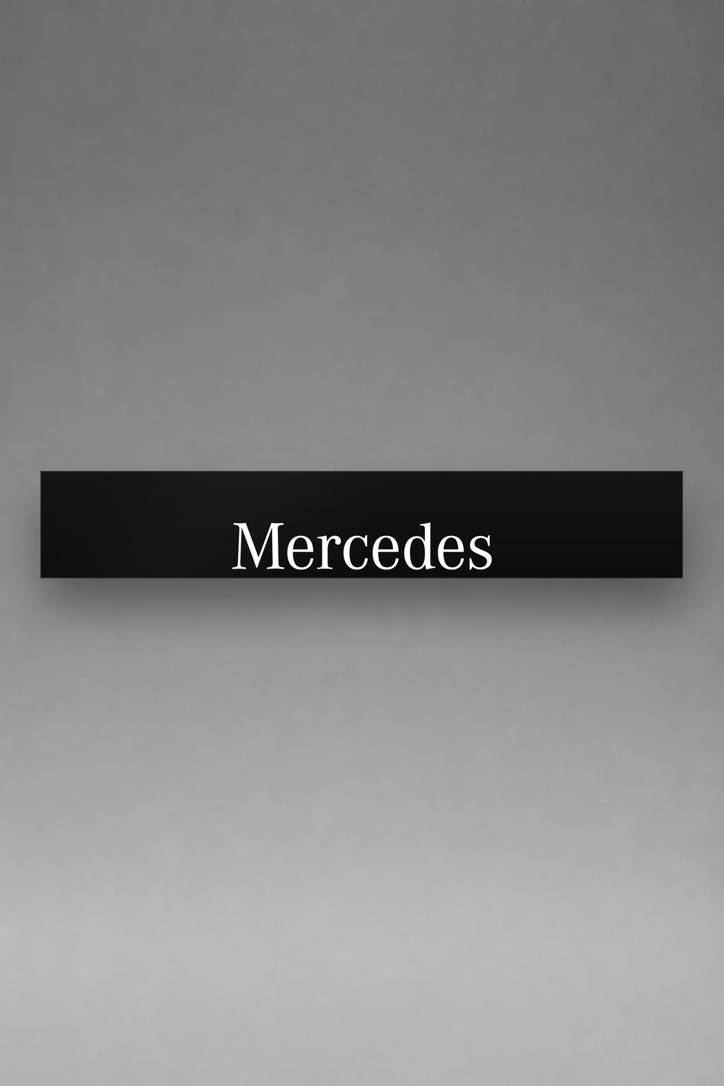 Parasol de vinilo Mercedes-Benz · Logo Clásico Estrella, la tira entera de 150 x 25 cm vista de frente, de MOA-Grafics.