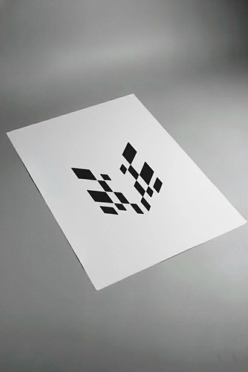 Pliego de vinilos de alta calidad que componen el kit Bandera de Cuadros. Muestra las secciones de patrón ajedrezado listas para la instalación.