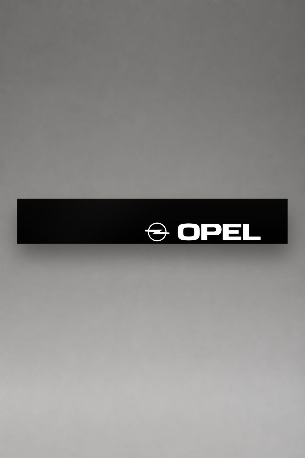 Parasol de vinilo Opel · Logo Clásico Marca Alemana, la tira entera de 150 x 25 cm vista de frente, de MOA-Grafics.