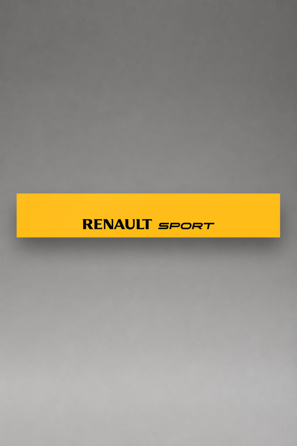 Parasol de vinilo Renault Sport · Lettering Institucional Moderno, la tira entera de 150 x 25 cm vista de frente, de MOA-Grafics.