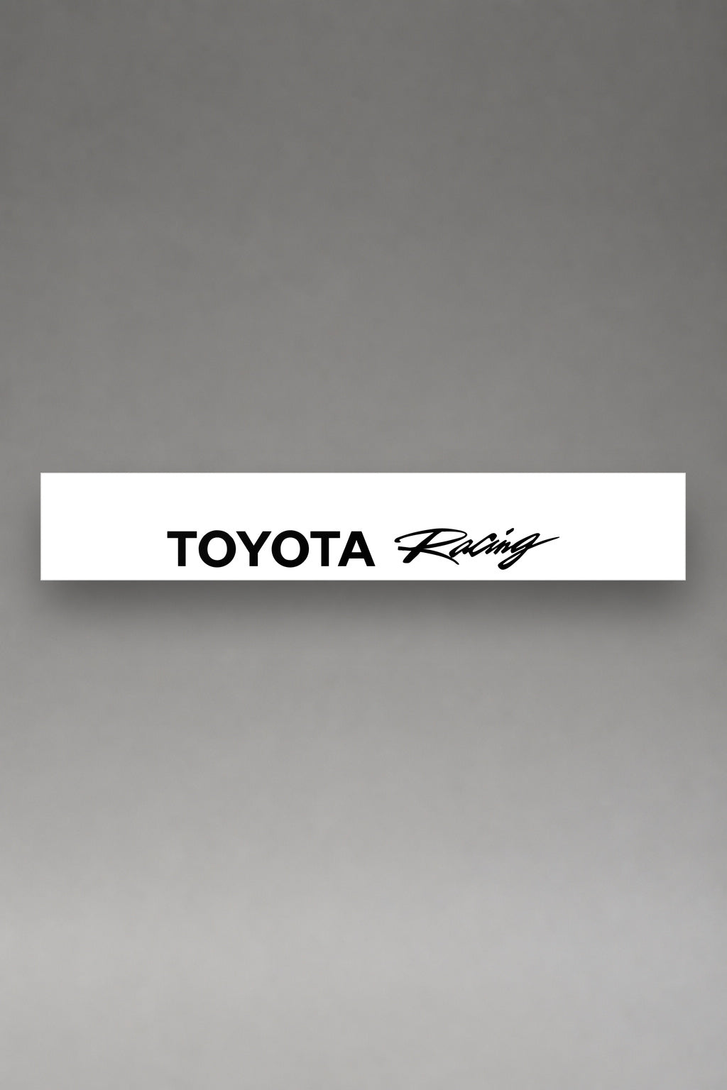 Parasol de vinilo Toyota · Lettering de Competición, la tira entera de 150 x 25 cm vista de frente, de MOA-Grafics.