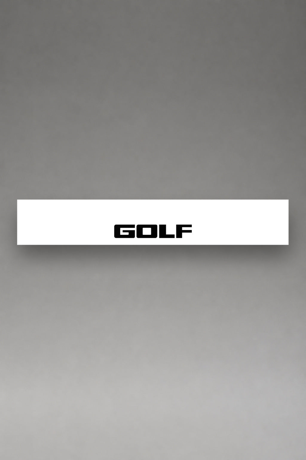 Parasol de vinilo Volkswagen · Formato Golf, la tira entera de 150 x 25 cm vista de frente, de MOA-Grafics.