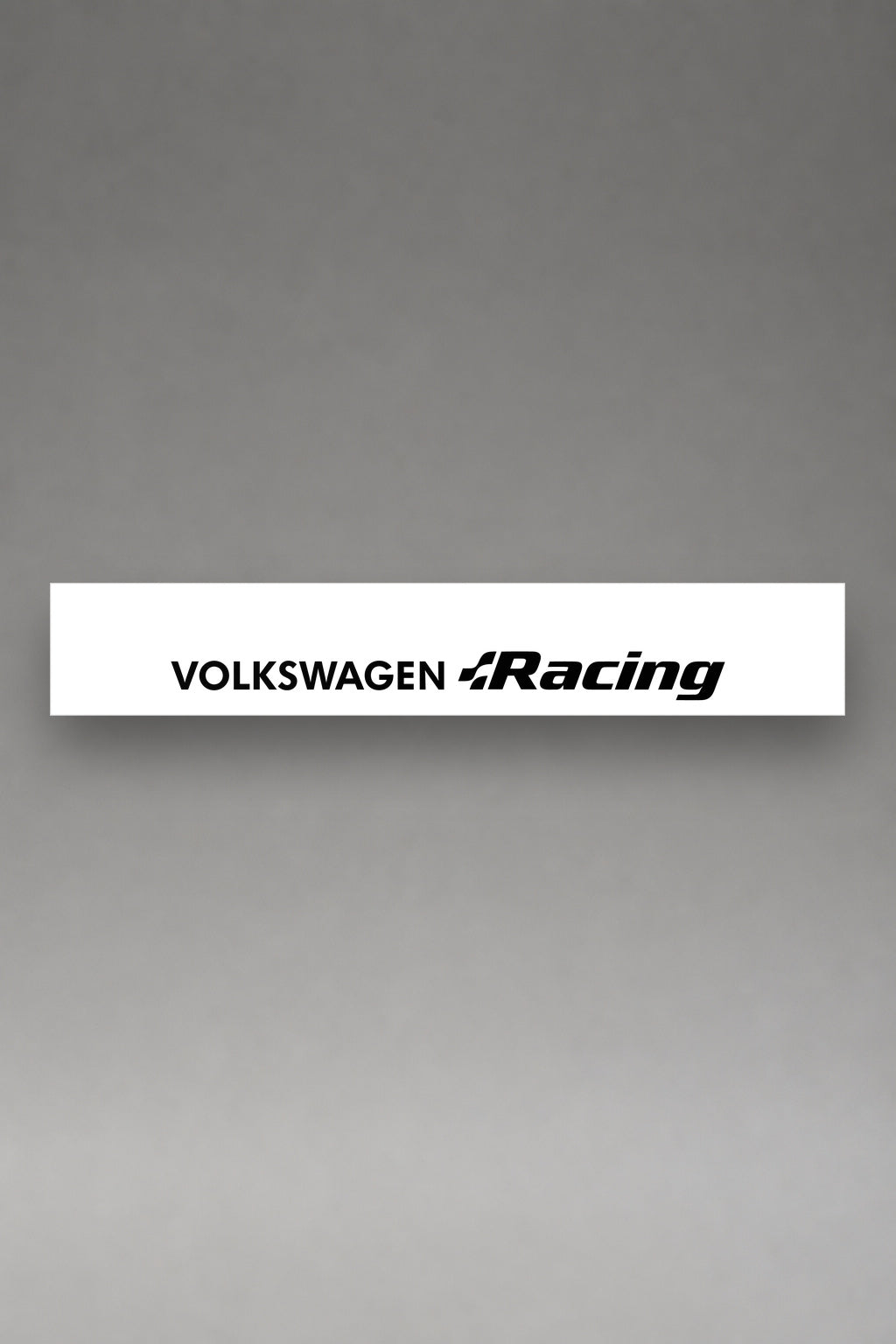 Parasol de vinilo Volkswagen · Programa Rally, la tira entera de 150 x 25 cm vista de frente, de MOA-Grafics.