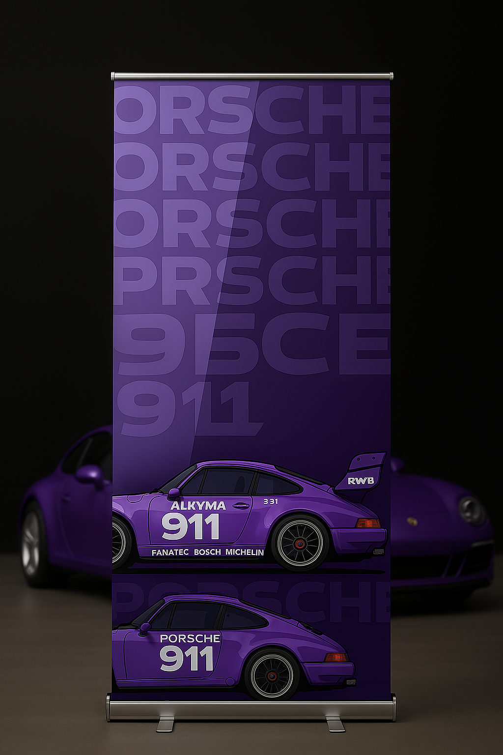 ROLL UP PORSCHE PURPLE