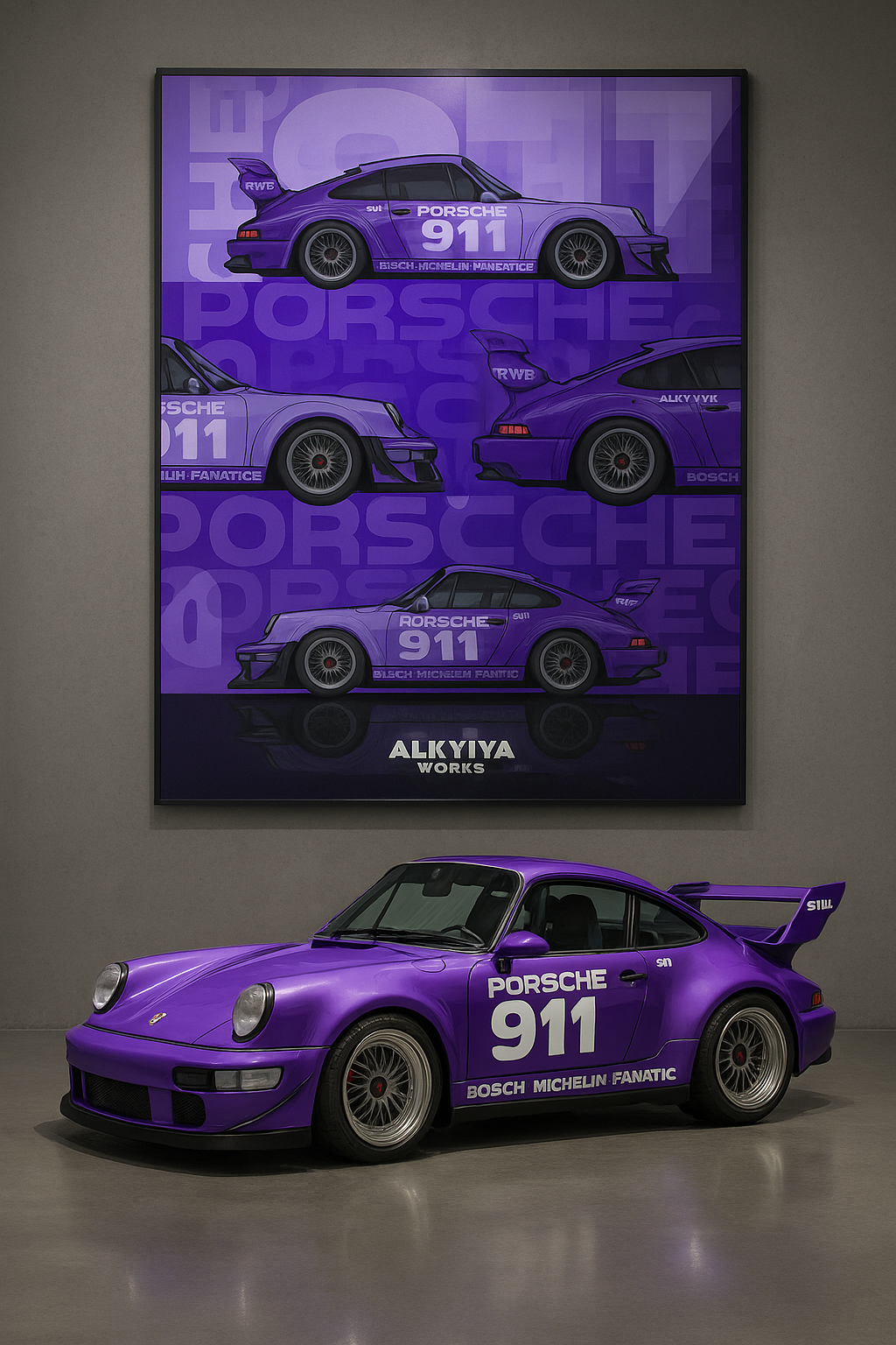 Porsche 911 Purple RWB