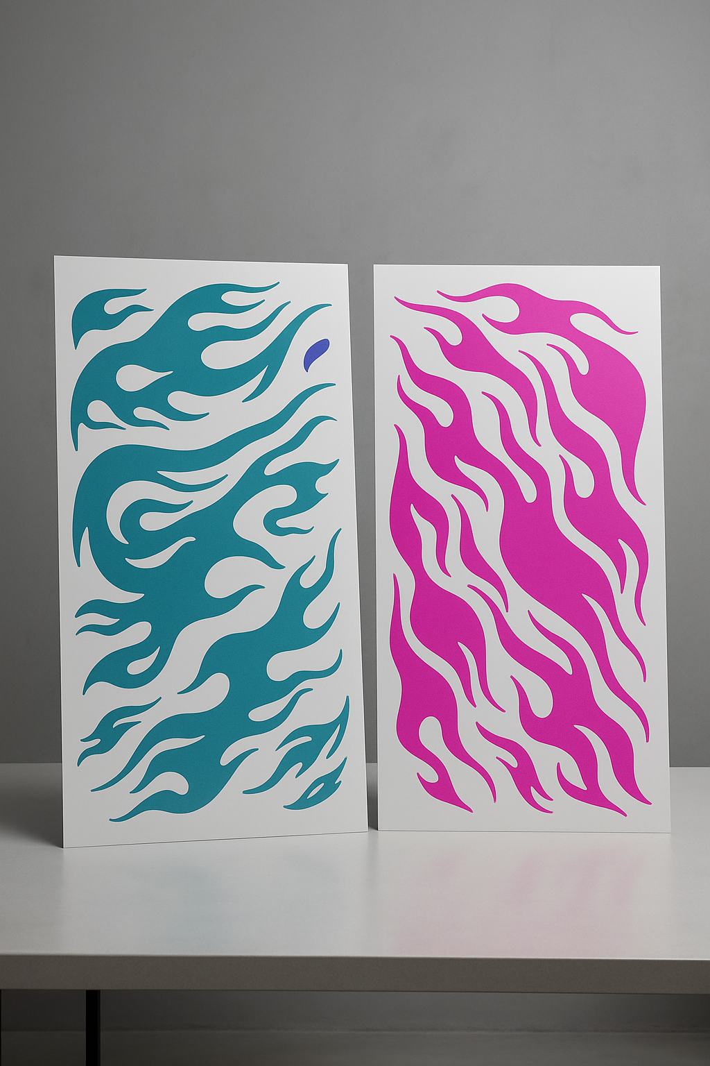 KIT PINK&BLUE FLAMES