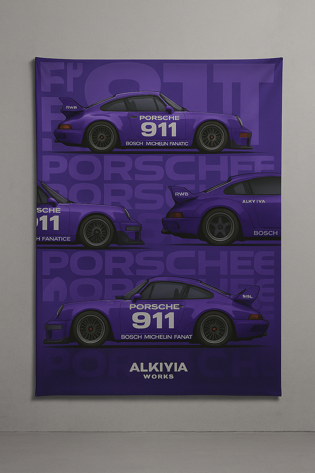 Porsche 911 Purple RWB