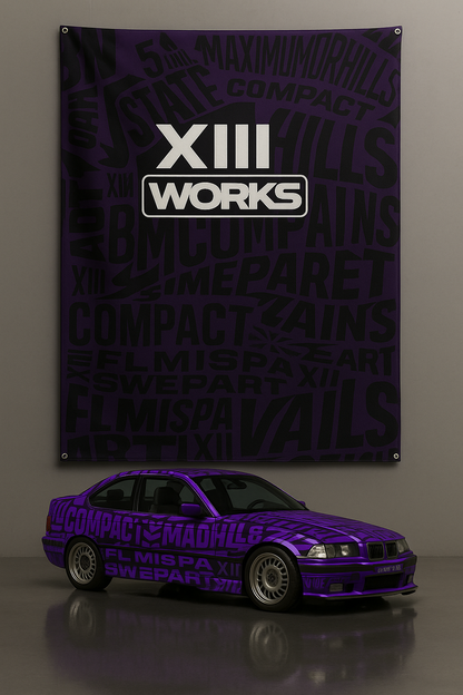 Lona "Purple&Black" Graffiti