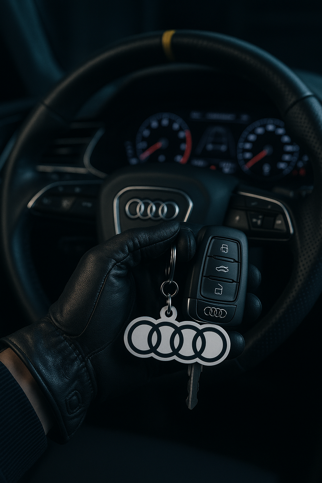 Llavero Audi Series White Edition