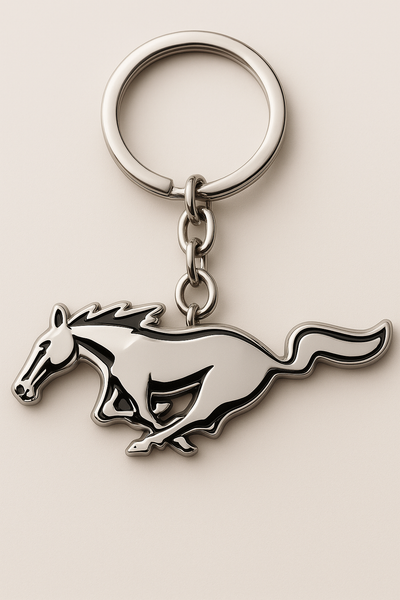 Llavero Mustang | Diseño de Caballo Troquelado en Metálico