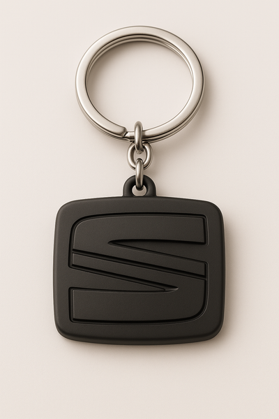 Llavero SEAT | Logo Cuadrado con Acabado Mate