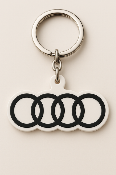 Llavero Audi | Cinco Aros Clásicos Estilo Elegante