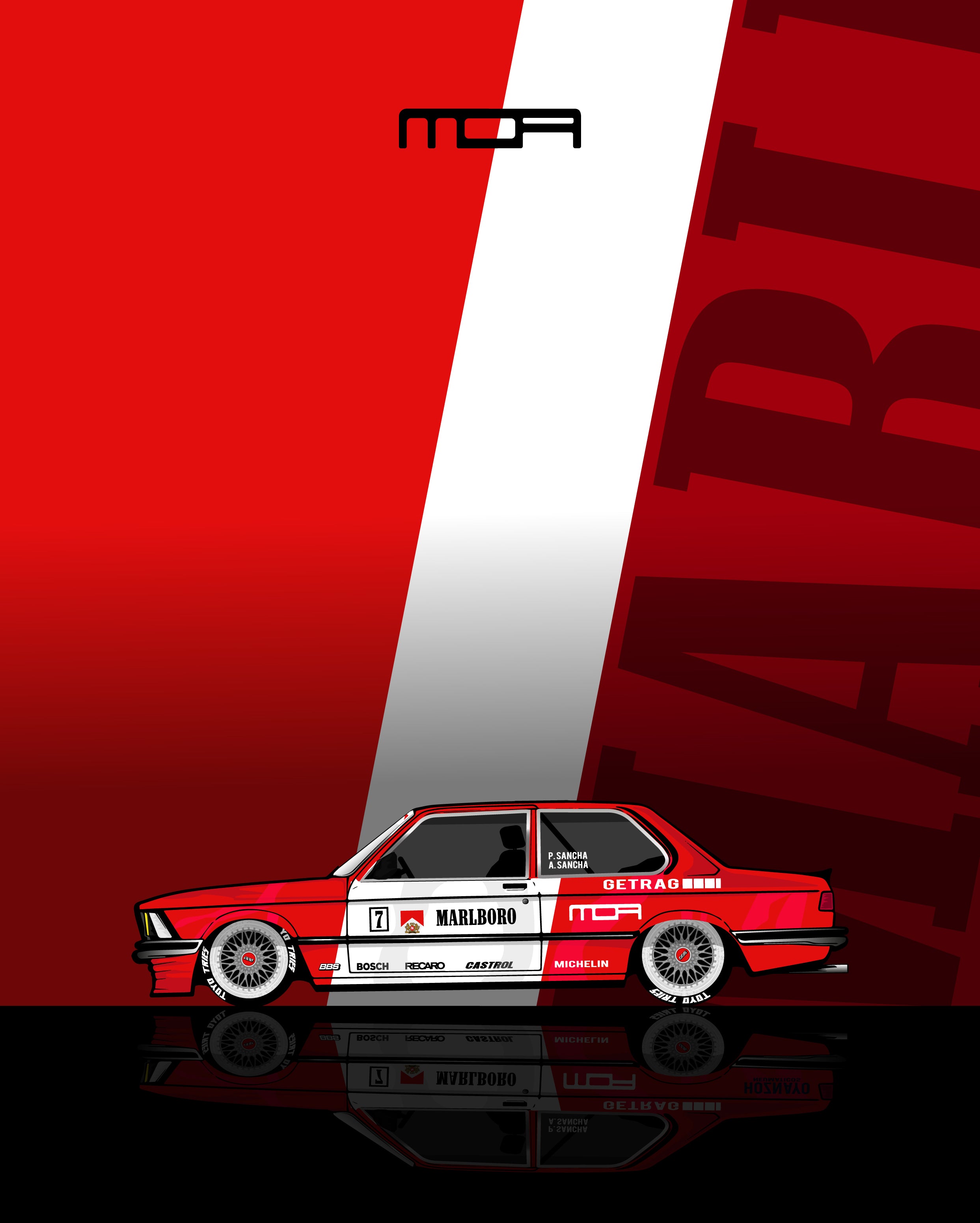 Lona "E30 Marlboro Icónic Style"