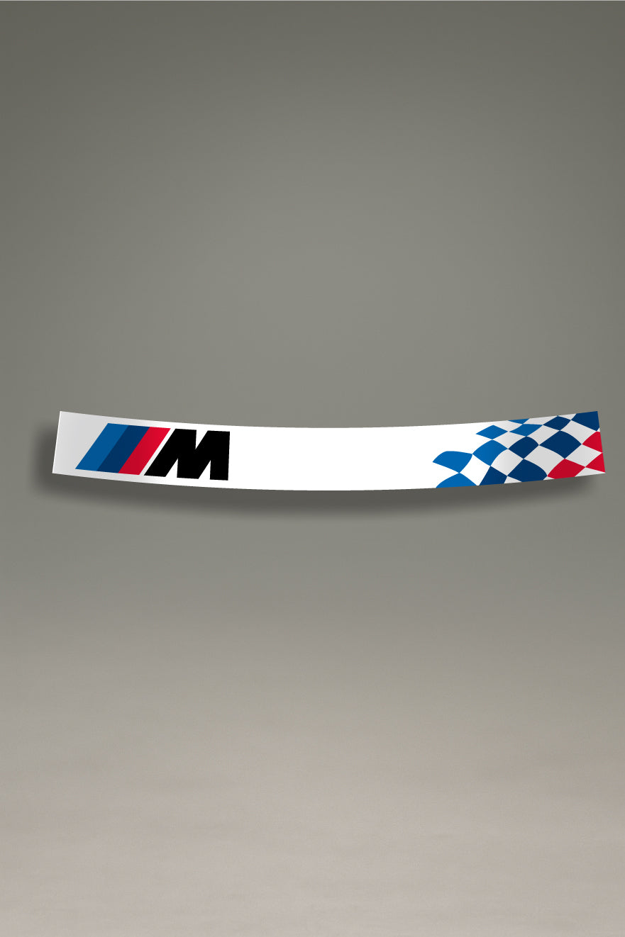 Parasol de Vinilo BMW M Motorsport | Bandera a Cuadros