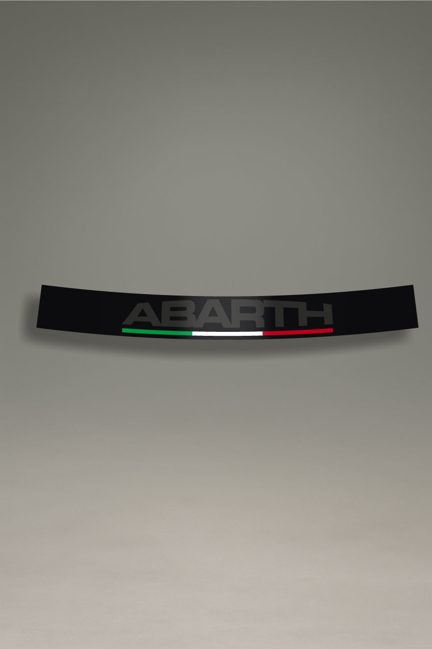 Parasol de Vinilo Fiat Abarth Italia | Diseño Tricolor