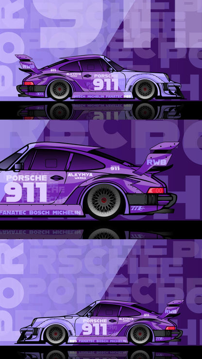 ROLL UP PORSCHE PURPLE