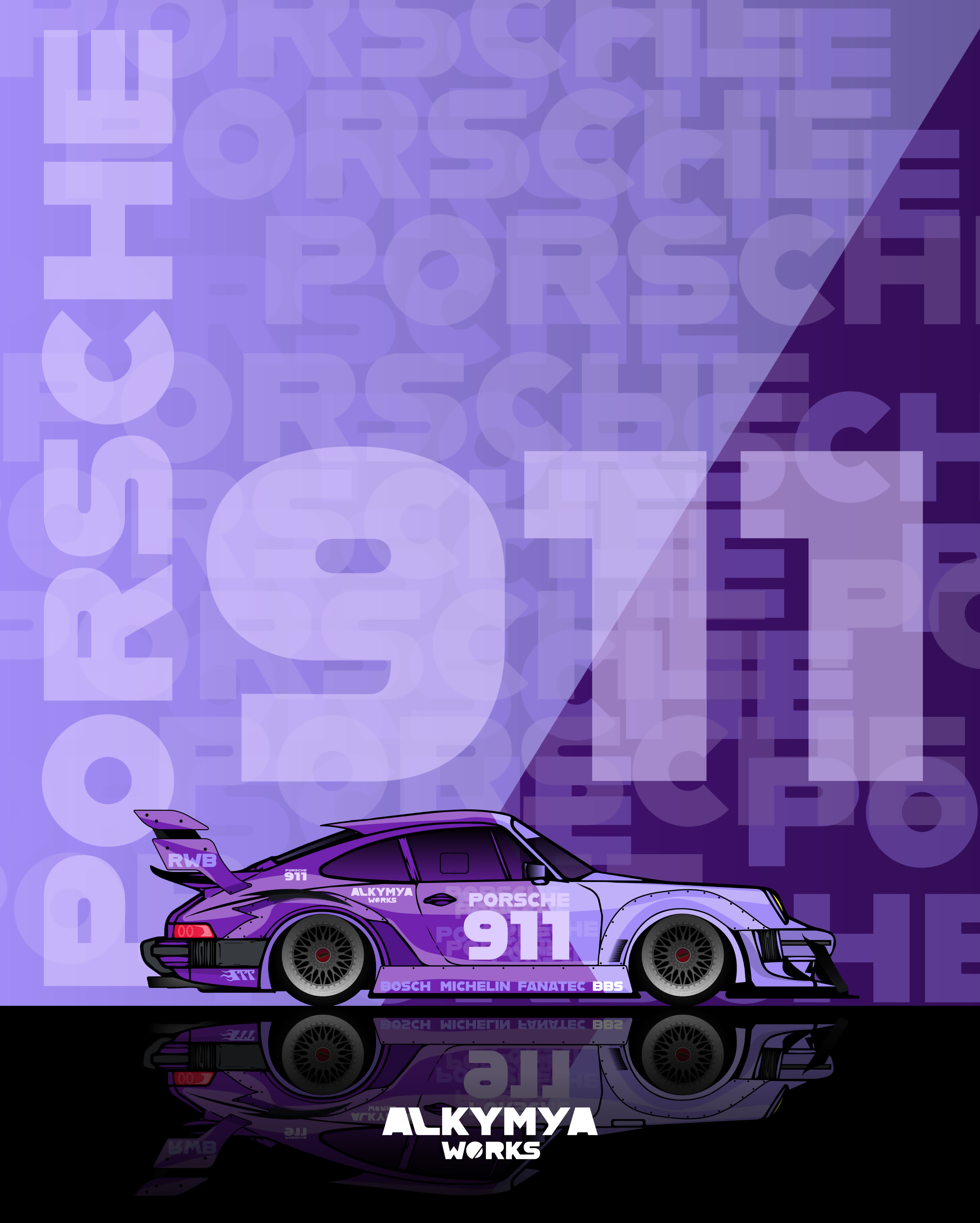 ROLL UP PORSCHE PURPLE