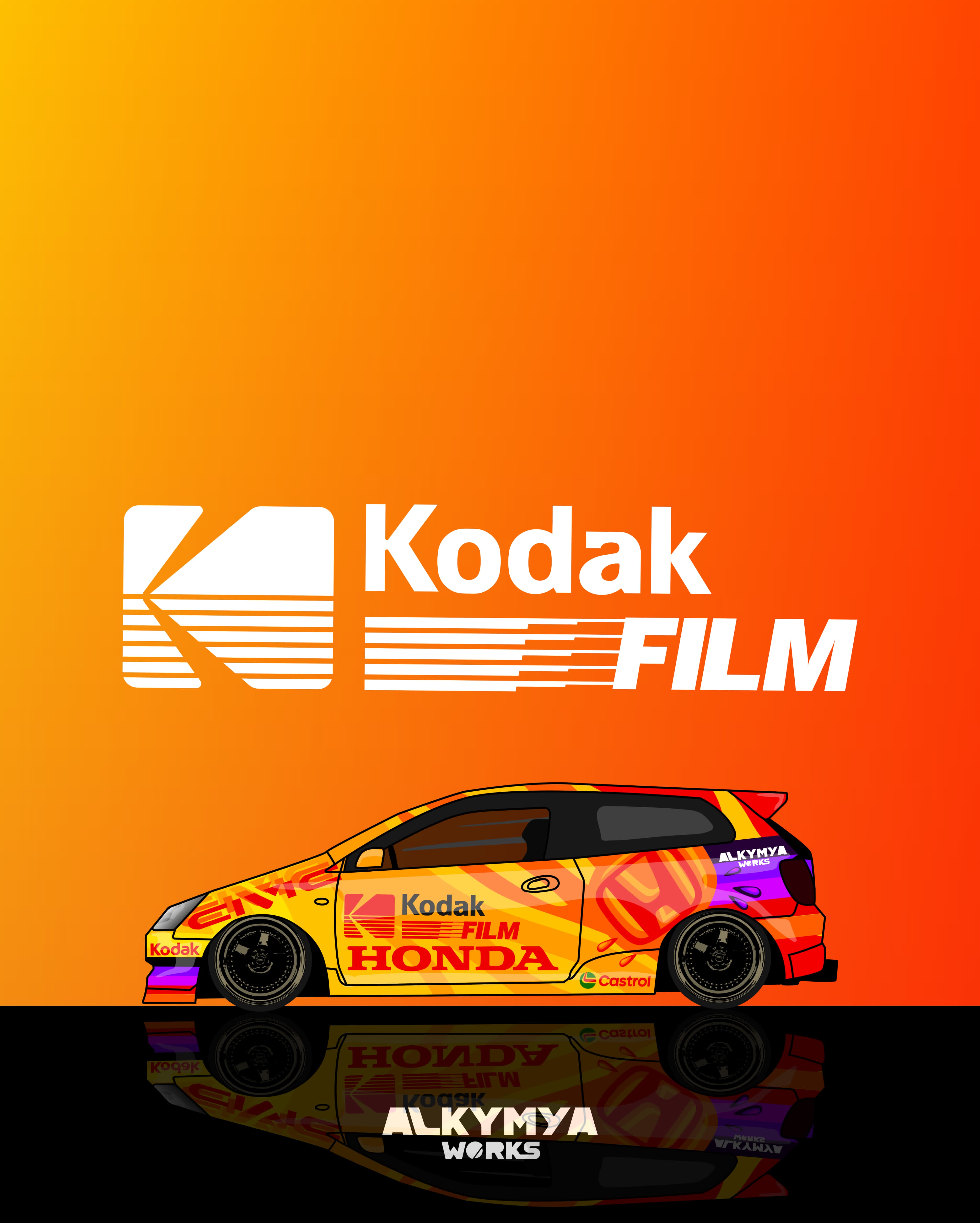POSTER HONDA KODAK