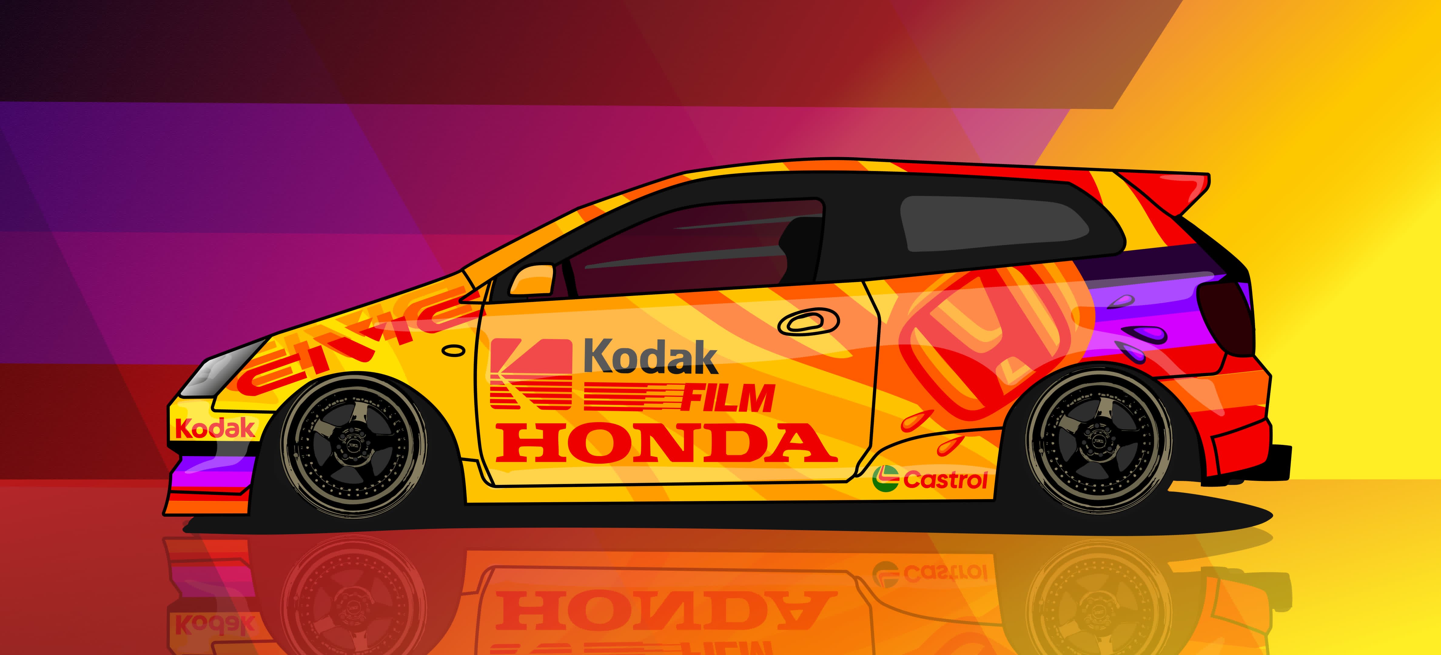 POSTER HONDA KODAK