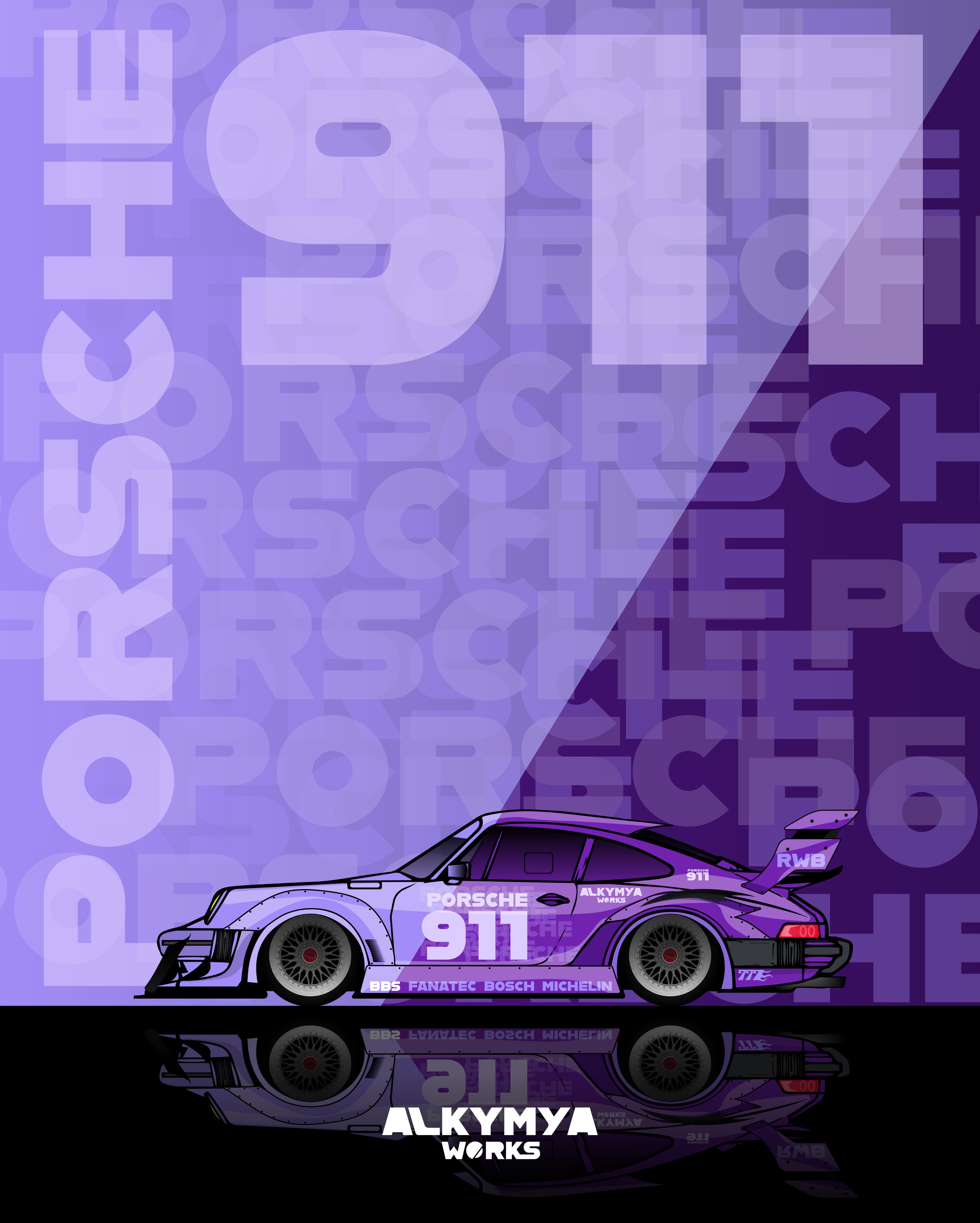 ROLL UP PORSCHE PURPLE