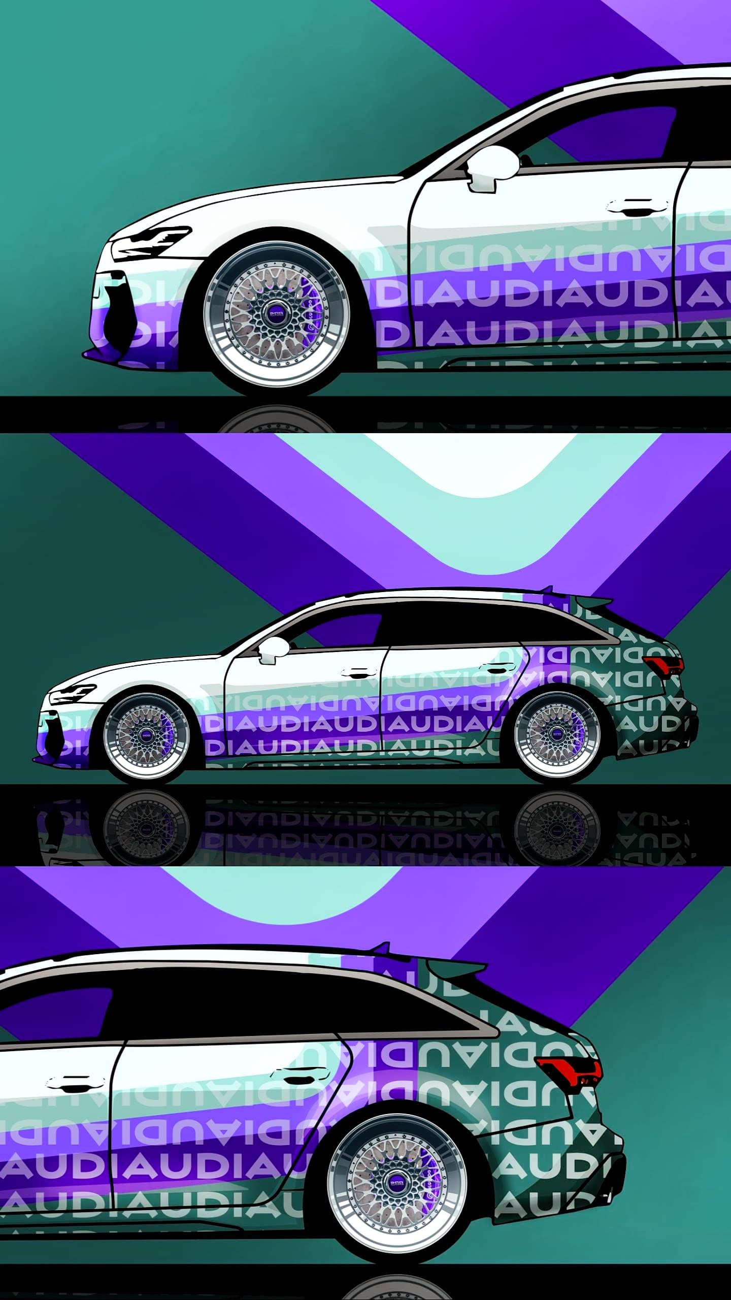 POSTER AUDI BLUESKY
