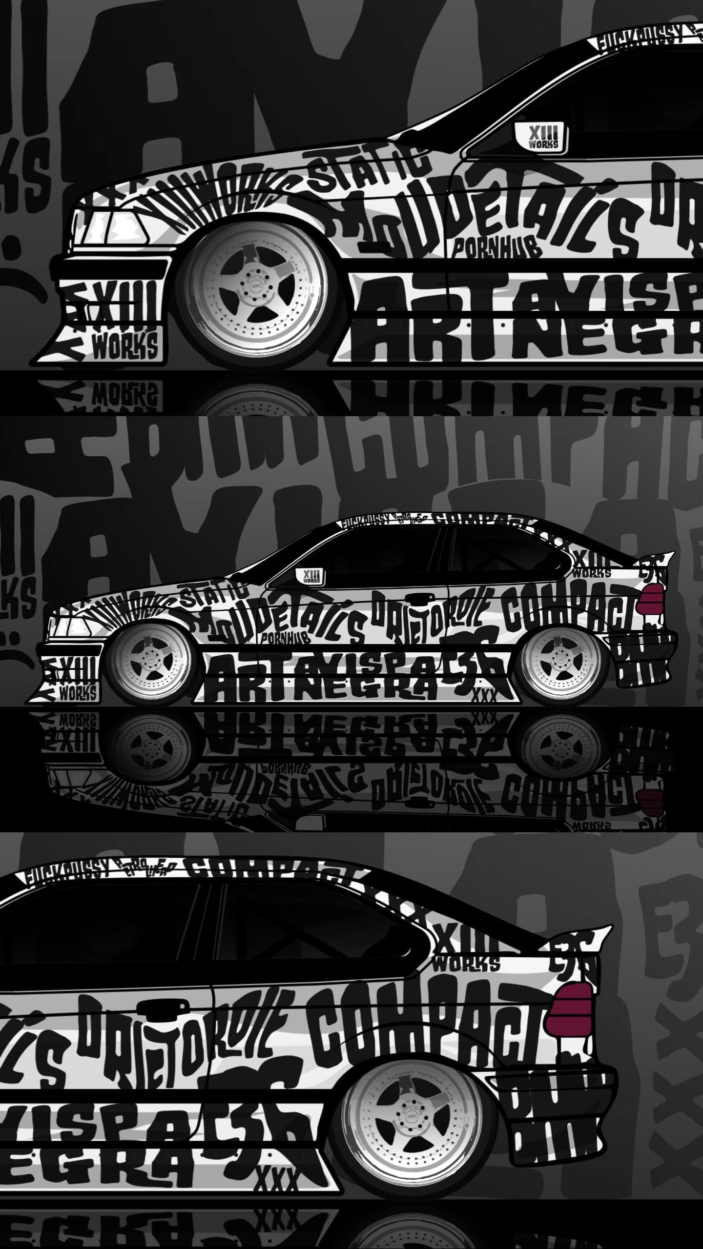 POSTER DIRTY BMW COMPACT