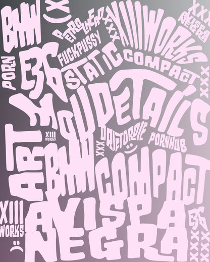 Lona "Pink Graffiti"