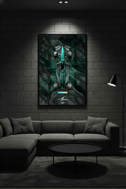 Póster Aston Martin F1 de Fernando Alonso 2025 | Arte Racing