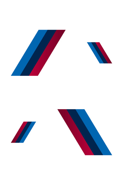 Detalle cercano del patrón de olas fluidas del vinilo Racing Waves para BMW. El material es un vinilo de personalización flexible que se adapta perfectamente a las curvas de la carrocería, garantizando un acabado profesional y sin burbujas.