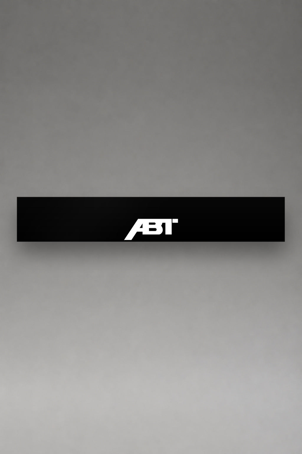 Parasol de vinilo Audi ABT · Lettering ABT Sportsline, la tira entera de 150 x 25 cm vista de frente, de MOA-Grafics.