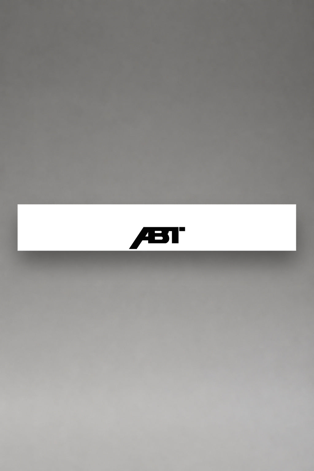 Parasol de vinilo Audi ABT · Lettering ABT Sportsline, la tira entera de 150 x 25 cm vista de frente, de MOA-Grafics.