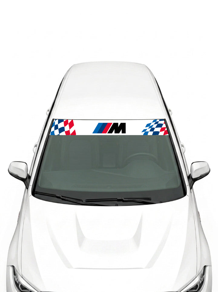 Parasol de Vinilo BMW M Cuadros | Patrón Tricolor M