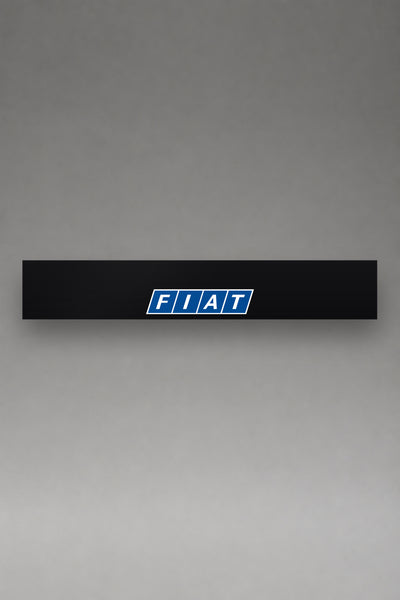 Parasol de vinilo Fiat Logo Clásico · Emblema F.I.A.T en Bloques, la tira entera de 150 x 25 cm vista de frente, de MOA-Grafics.