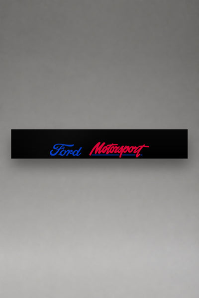 Parasol de vinilo Ford Motorsport · Edición Sello Racing, la tira entera de 150 x 25 cm vista de frente, de MOA-Grafics.