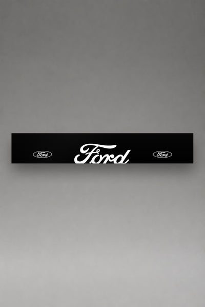 Parasol de vinilo Ford · Composición Triple Óvalos, la tira entera de 150 x 25 cm vista de frente, de MOA-Grafics.