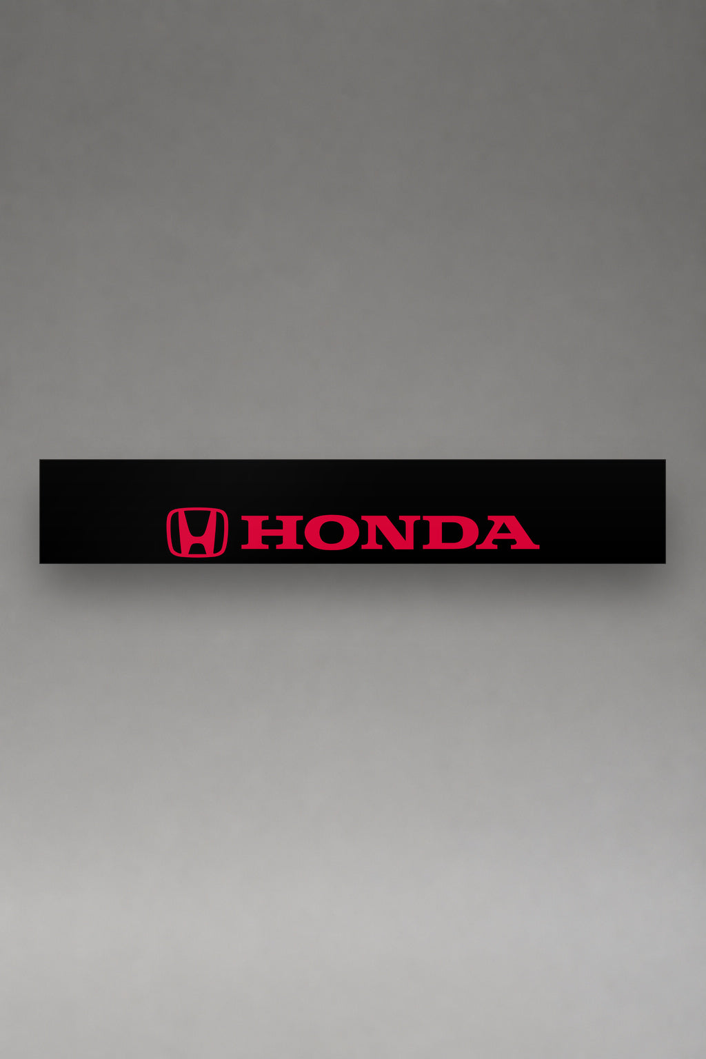 Parasol de vinilo Honda · Emblema H y Lettering Mayúsculas, la tira entera de 150 x 25 cm vista de frente, de MOA-Grafics.