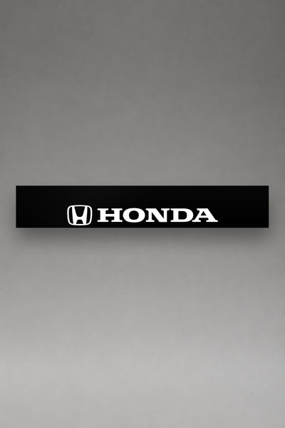 Parasol de vinilo Honda · Emblema H y Lettering Mayúsculas, la tira entera de 150 x 25 cm vista de frente, de MOA-Grafics.