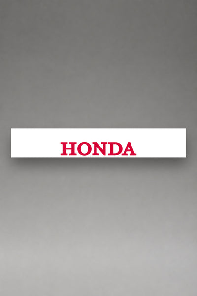 Parasol de vinilo Honda · Lettering Serif Mayúsculas, la tira entera de 150 x 25 cm vista de frente, de MOA-Grafics.