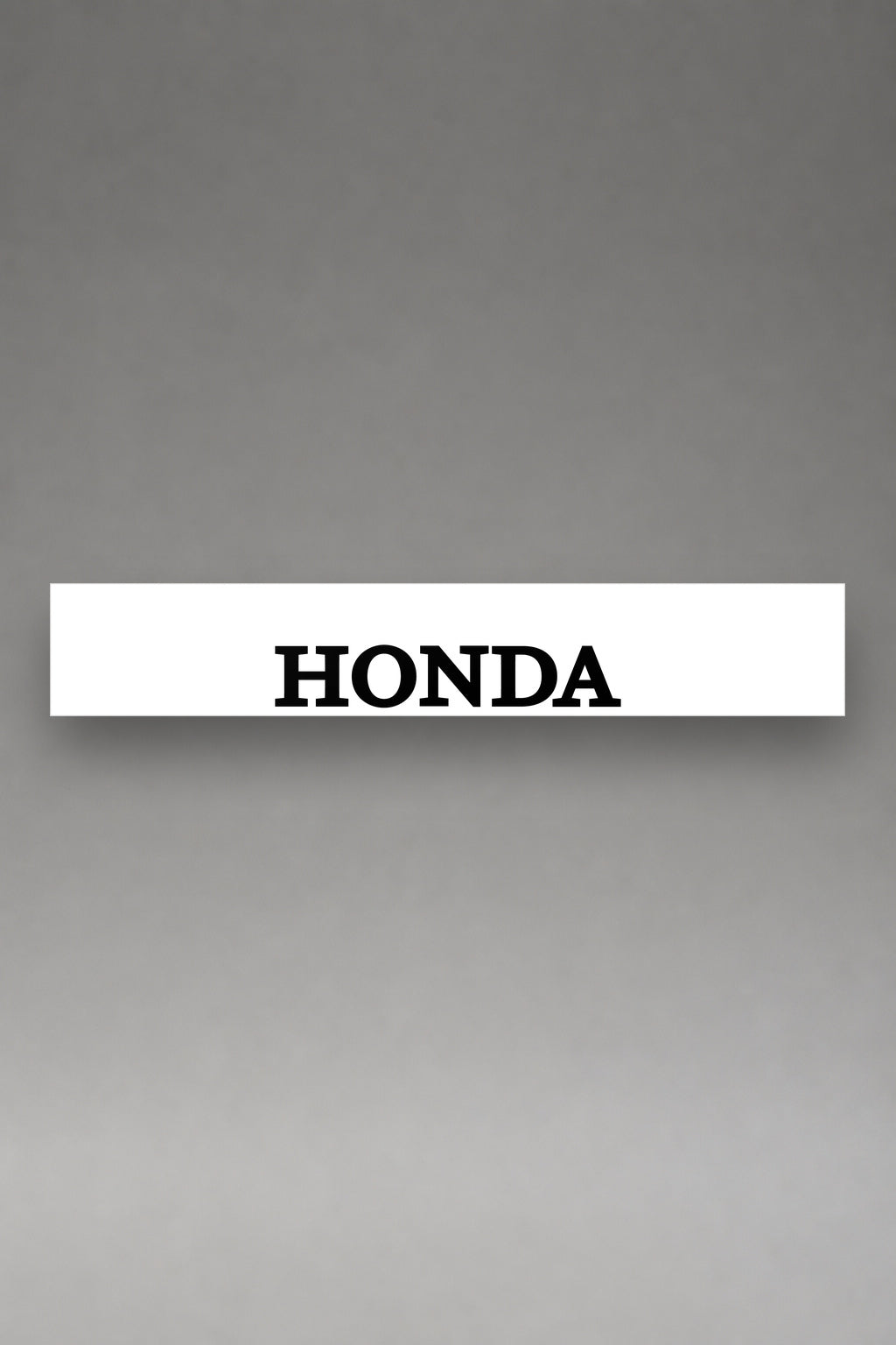 Parasol de vinilo Honda · Lettering Serif Mayúsculas, la tira entera de 150 x 25 cm vista de frente, de MOA-Grafics.